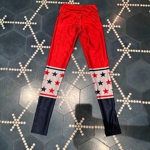 Goldsheep leggings, red white and blue, size XS